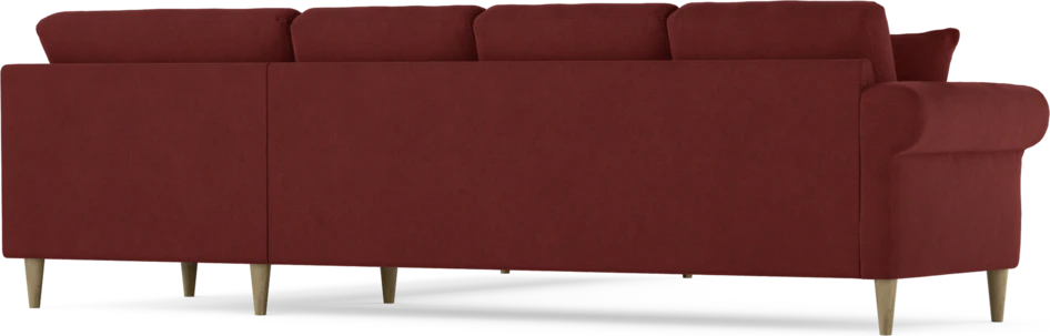 Eden - Hörnsoffa, 3+3-sits - Röd