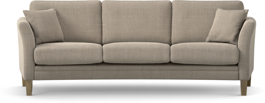 Eden - 3-sits soffa svängd - Beige