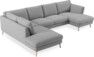 Madison Lux - 2-sits soffa med divan vänster och schäslong höger - Grå
