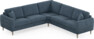 Eden - Hörnsoffa, 2,5+2,5-sits - Blå