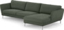 Madison Lux - 3-sits soffa med schäslong höger - Grön