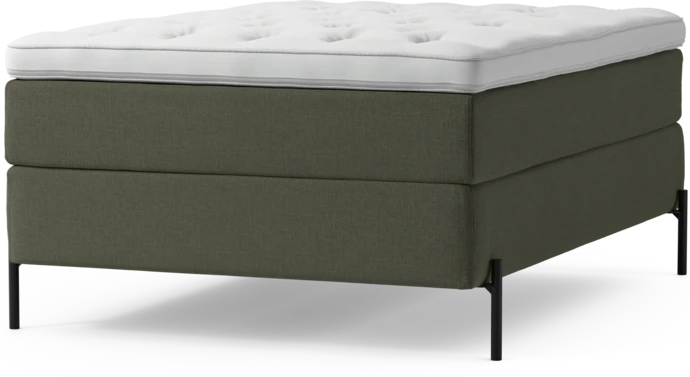 Delux Exclusive, Kontinentalsäng, enkelsäng 140 cm med bäddmadrass och sängben