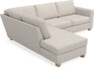 Friday - 2,5-sits soffa med divan vänster - Grå