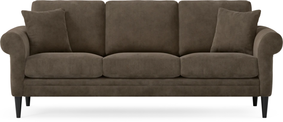 Eden - 3-sits soffa - Brun
