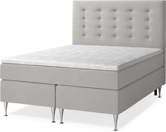 New York Supreme, Kontinentalsäng, dubbelsäng med bäddmadrass och sänggavel trensad