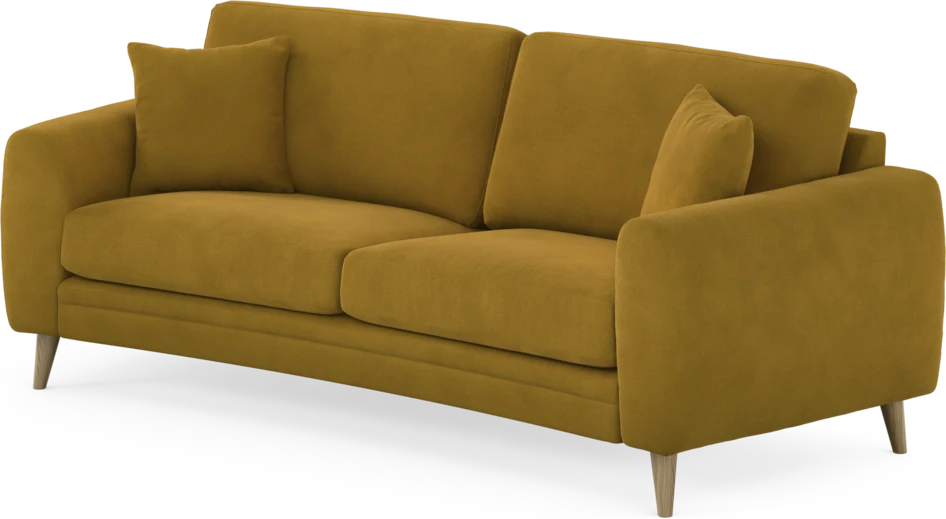 Eden - 2,5-sits soffa svängd - Gul