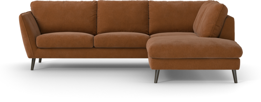 Madison Lux - 2-sits soffa med divan höger - Orange