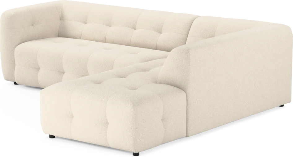 Bella - 3-sits soffa med divan höger - Vit