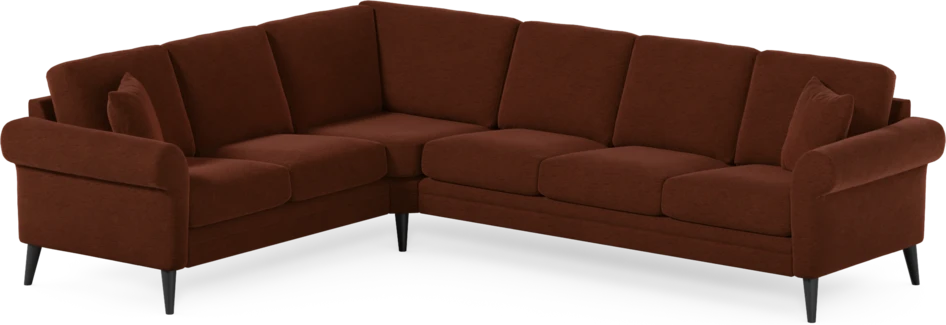 Eden - Hörnsoffa, 2+3-sits - Orange
