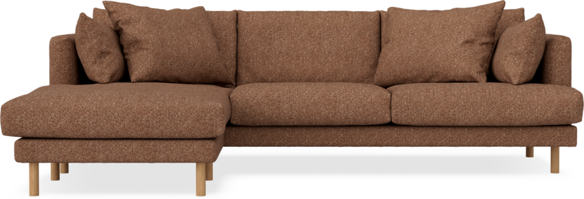 Harper - 4-sits med schäslong vänster - Orange