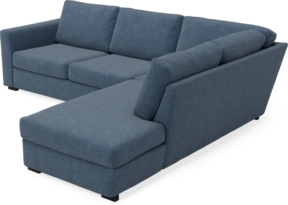Friday - 2,5-sits soffa med divan höger - Blå