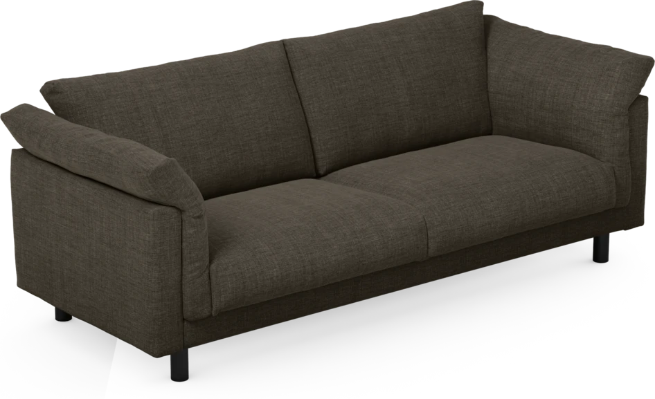 Cherrie - 3-sits soffa, fast klädsel - Brun