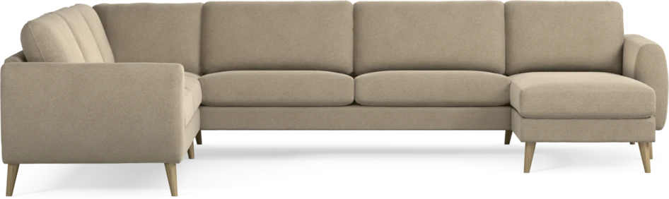Bridge - Hörnsoffa, 2+3-sits med schäslong höger - Beige