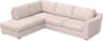 Friday - 2,5-sits soffa med divan vänster - Rosa