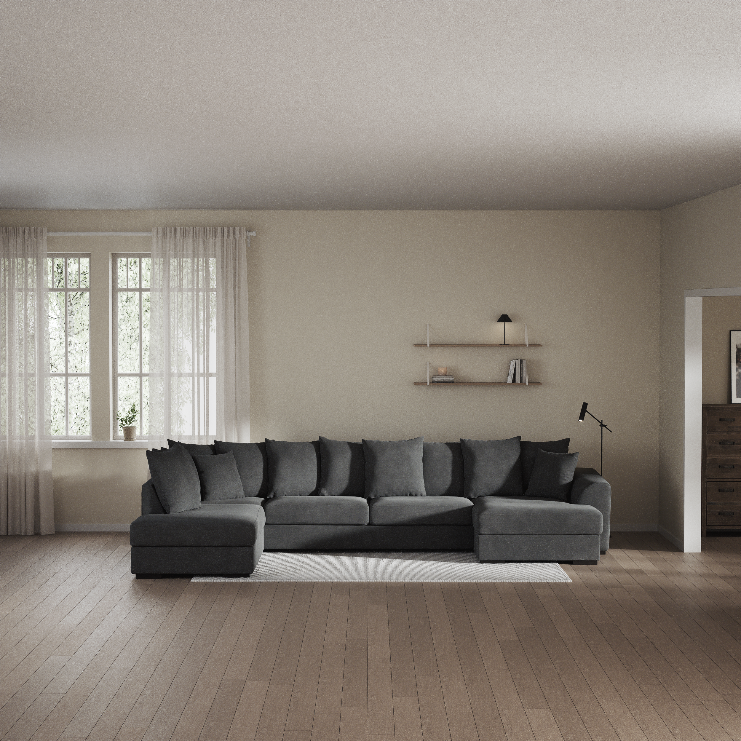 Town - 3-sits soffa med divan vänster och schäslong höger - inspiration