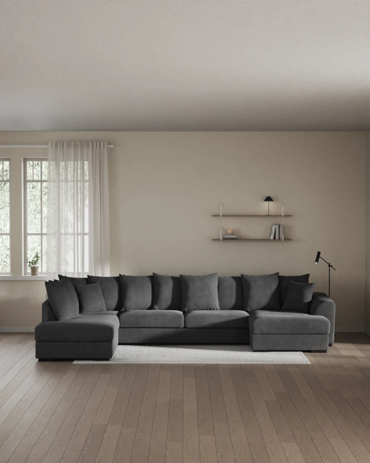 Town - 3-sits soffa med divan vänster och schäslong höger - inspiration
