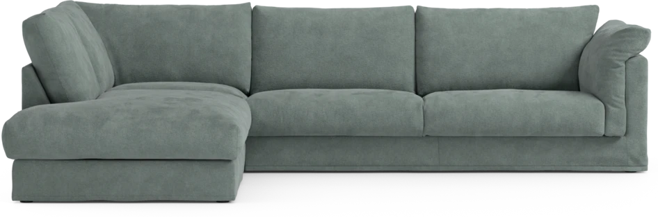 Cherrie Klädsel - Klädsel till 3-sits soffa med divan vänster - Blå