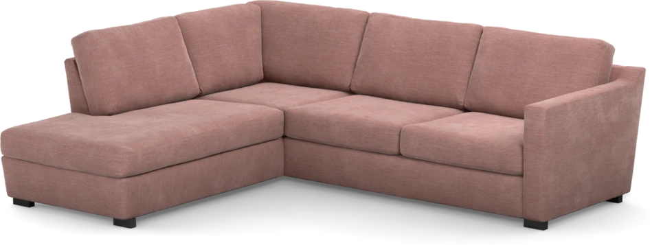 Friday - 2,5-sits soffa med divan vänster - Rosa