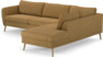 County - 2,5-sits soffa med divan höger - Gul