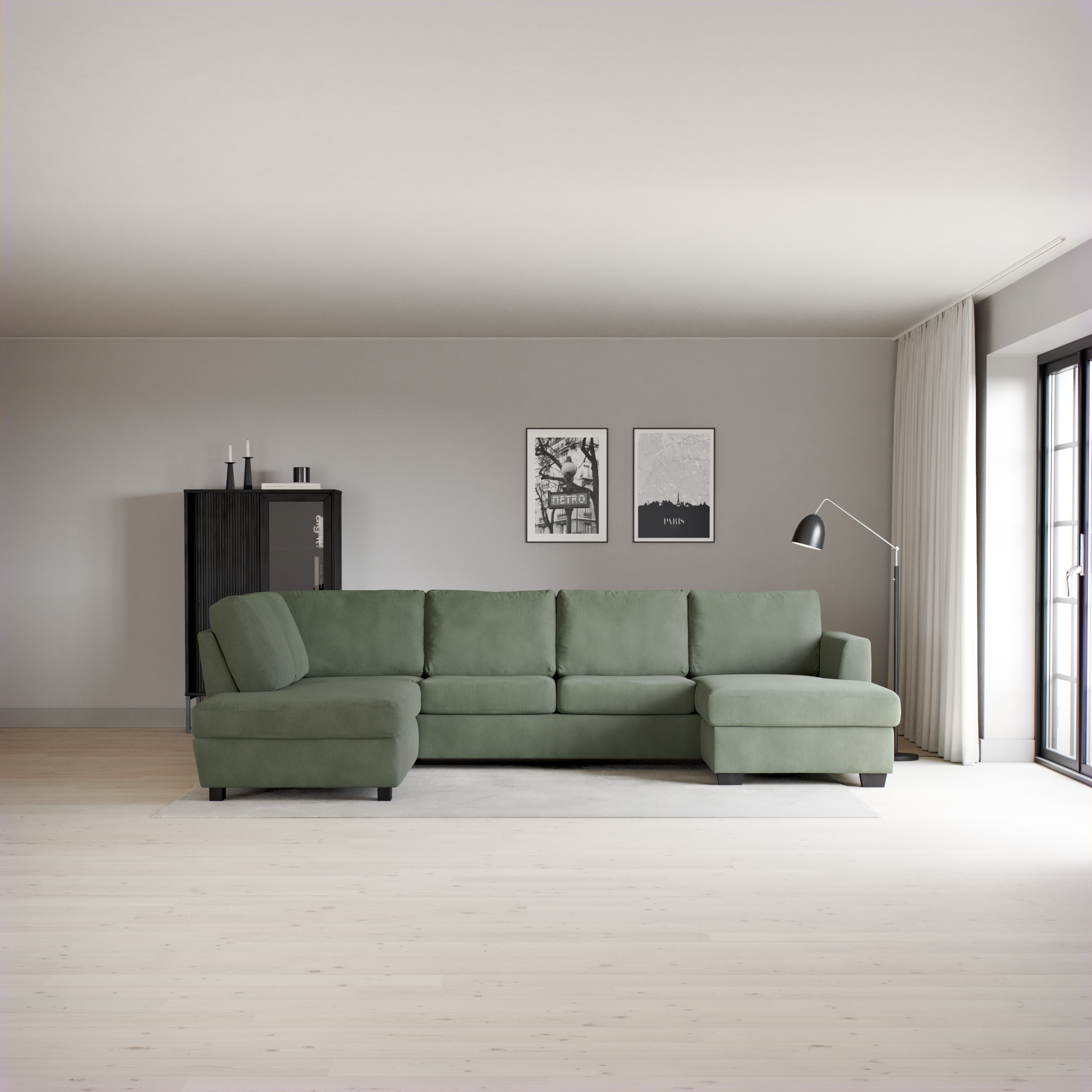 Friday - 3-sits soffa med divan vänster och schäslong höger - inspiration
