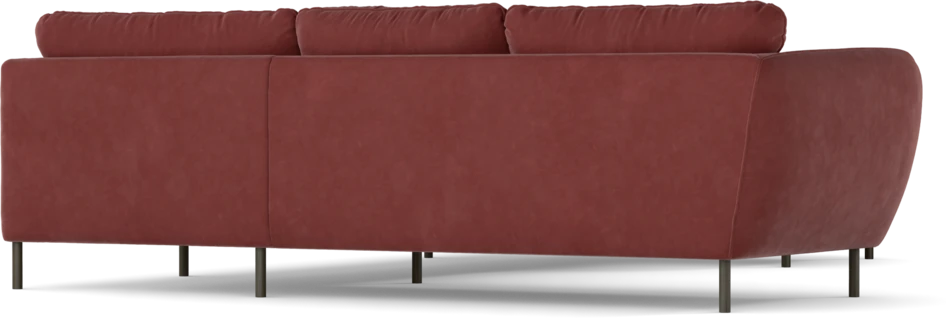 Madison Lux - Hörnsoffa med schäslong höger - Rosa