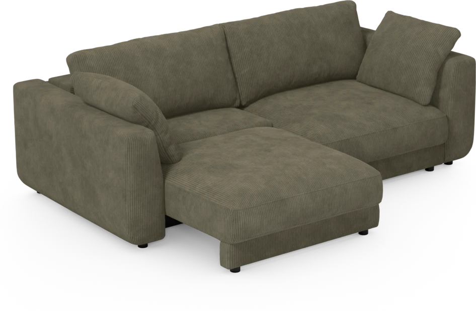 Amie - Bäddsoffa 3-sits - Grön
