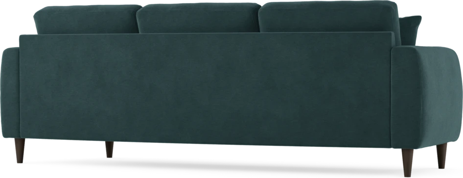 Eden - 3-sits soffa svängd - Blå
