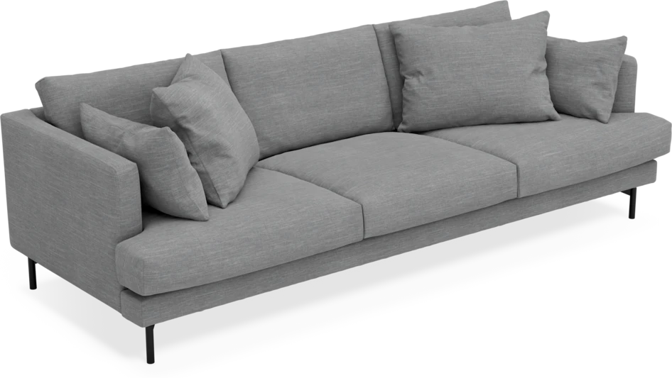 Harper - 4-sits soffa - Grå