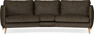 Madison - 3-sits soffa svängd, 90 cm - Brun