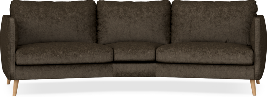 Madison - 3-sits soffa svängd, 90 cm - Brun