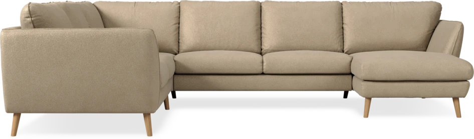 Madison Lux - Hörnsoffa med schäslong höger - Beige