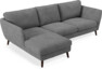 Madison Lux - 2-sits soffa med schäslong vänster - Vit