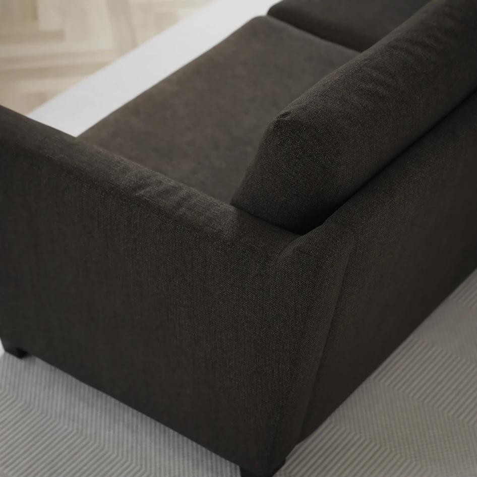 Friday - 2,5-sits soffa med divan höger - Brun