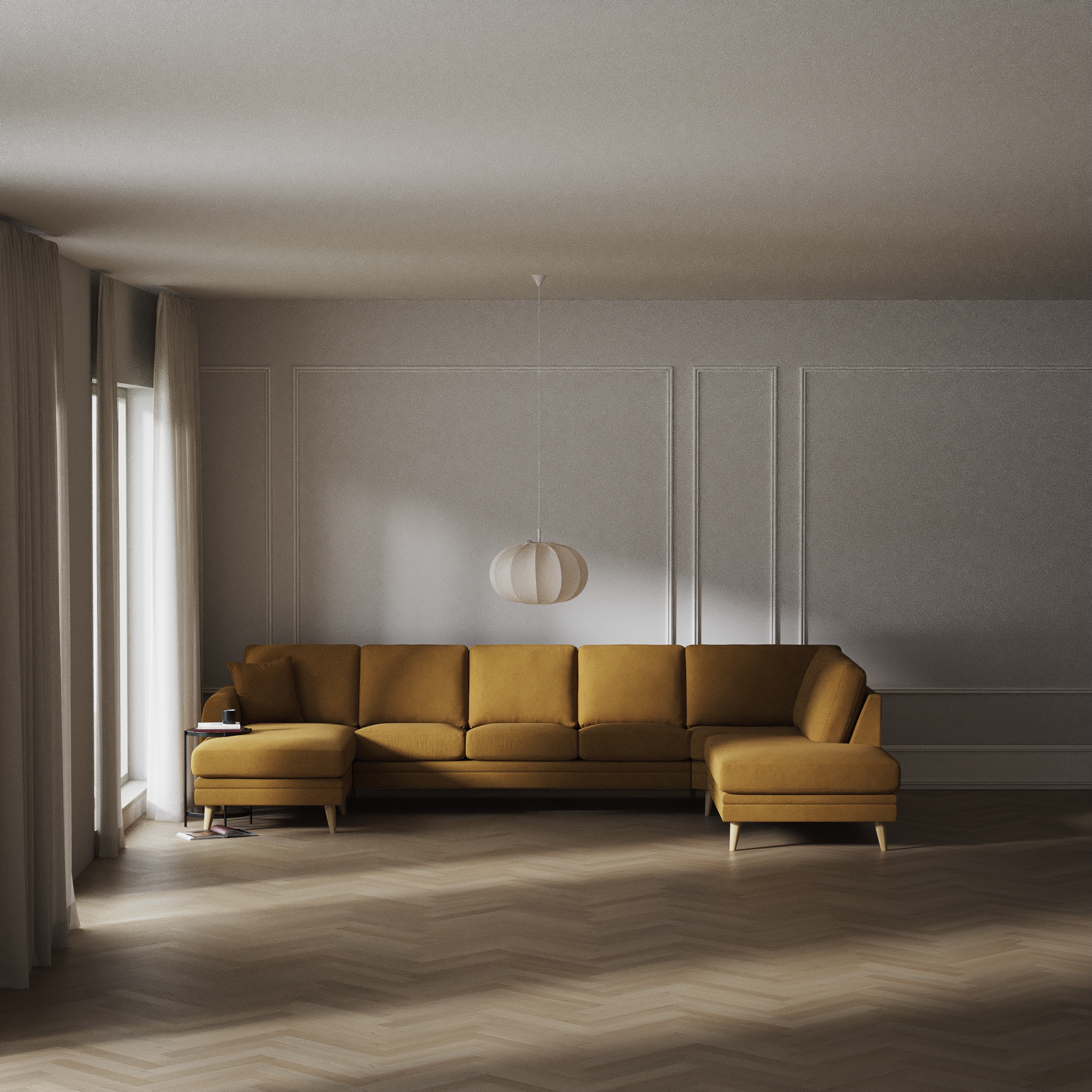 Eden - 3-sits soffa med schäslong vänster och divan höger - inspiration