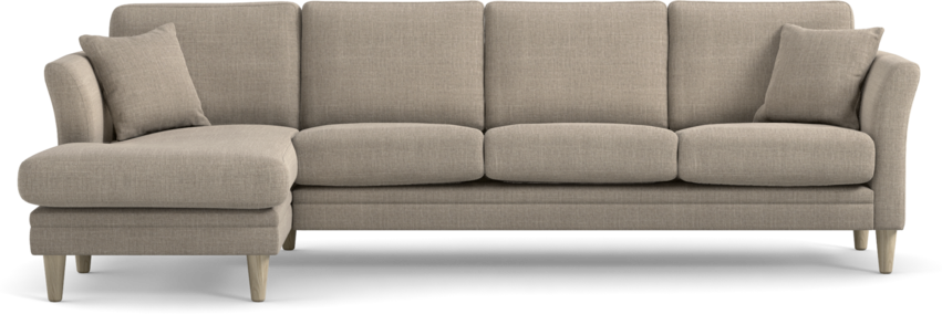 Eden - 3-sits soffa med schäslong - Beige