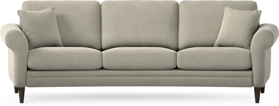 Eden - 3-sits soffa svängd - Brun