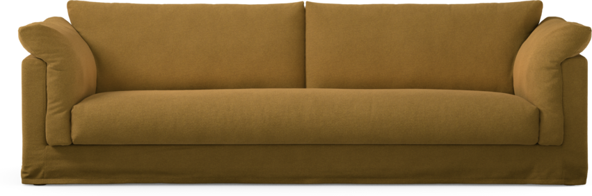 Cherrie - 4-sits soffa, hel dyna och kappa - Orange