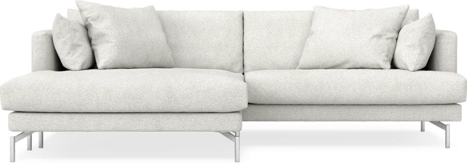 Harper - 4-sits med schäslong XL vänster - Vit