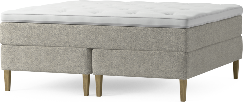 Delux Dream - Kontinentalsäng, dubbelsäng med bäddmadrass och sängben