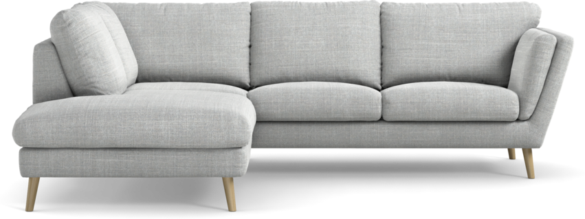 Madison Lux - 2-sits soffa med divan vänster - Grå