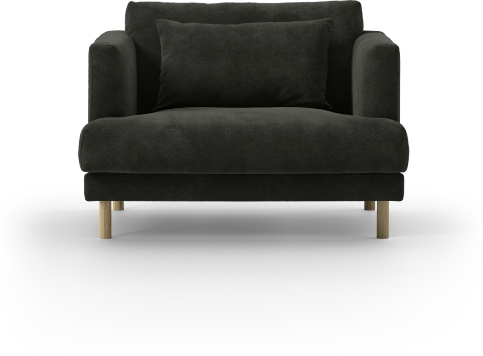 Harper - Fåtölj, 80 cm - Svart
