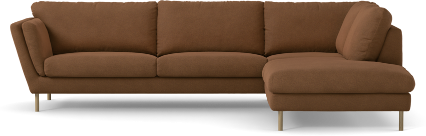 Madison Lux - 3-sits soffa med divan höger - Brun