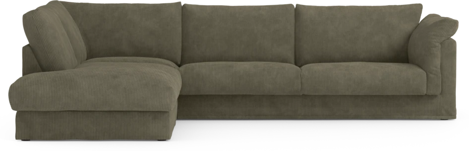 Cherrie Klädsel - Klädsel till 3-sits soffa med divan vänster - Grön