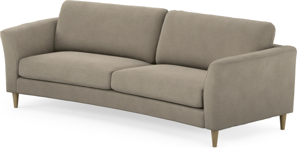 Bridge - 3-sits soffa svängd - Beige