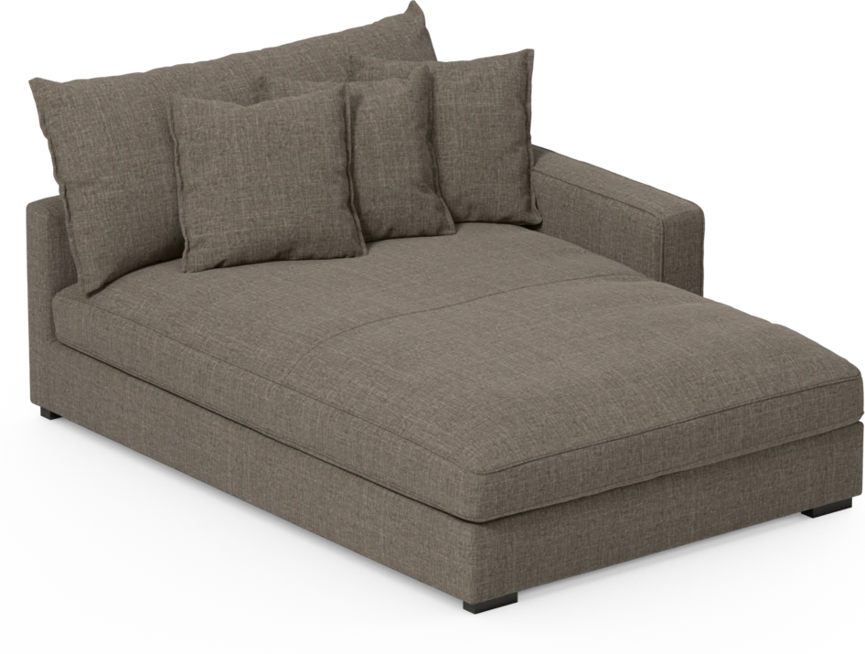 Rossi - Schäslong XL höger - Brun