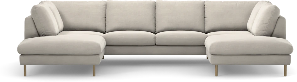 Madison Lux - 2-sits soffa med divan vänster och höger - Beige