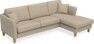 Eden - 2,5-sits soffa med schäslong - Beige