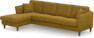 Eden - 3-sits soffa med schäslong - Gul