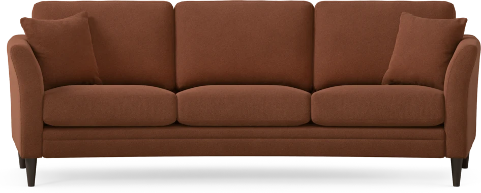 Eden - 3-sits soffa svängd - Orange