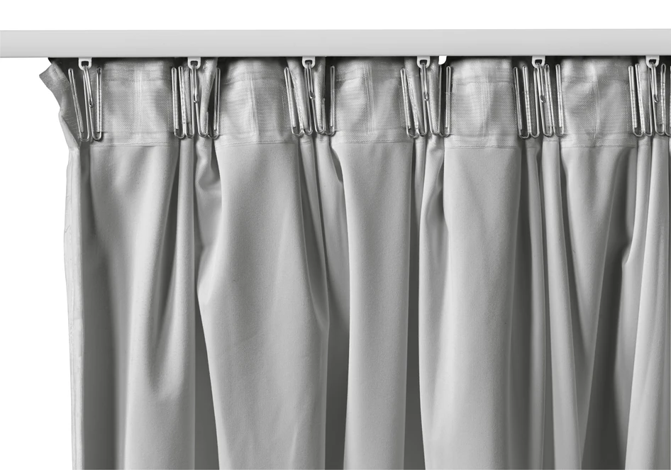 Velvet - Gardin, 140x250 cm, 2-pack - Grå
